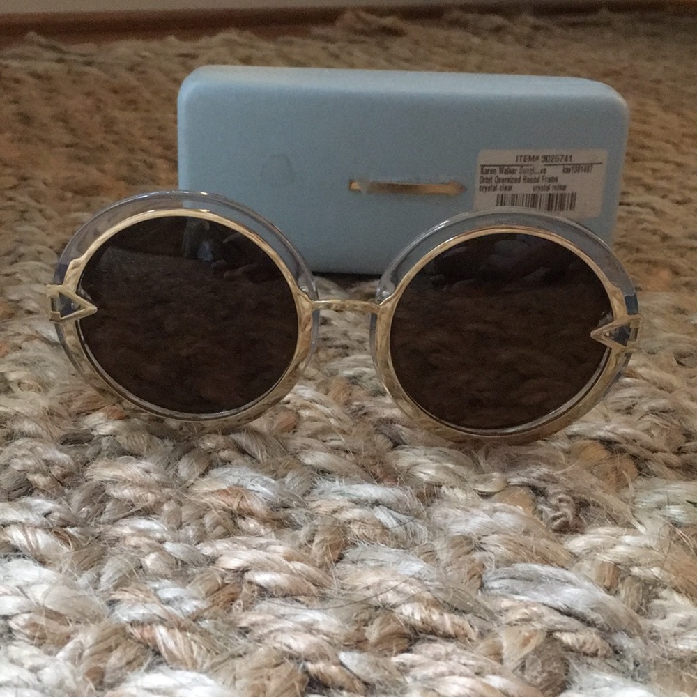 Karen Walker Round Orbit Oversized Sunglasses